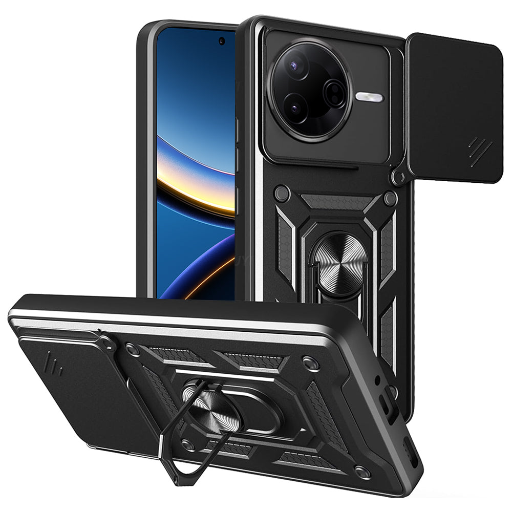Techsuit Custodia per Xiaomi Poco F7 Pro, Techsuit, CamShield, Nera