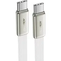 Cavo Dati e Ricarica USB-C - USB-C Acefast C24-03, 60W, 1.2m, Bianco — 3