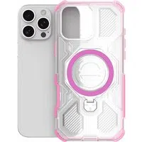 Custodia per Apple iPhone 15, Techsuit, Carbon Shield Pro, Rosa — 3