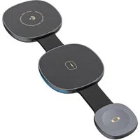 Caricabatterie Rete Wireless Dudao A11S 3in1, 15W, Nero — 3
