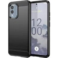 Custodia per Nokia X30, Techsuit, Carbonio, Nera — 3