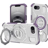 Custodia per Apple iPhone 17e / 16e, Techsuit, Carbon Shield Pro, Viola — 3