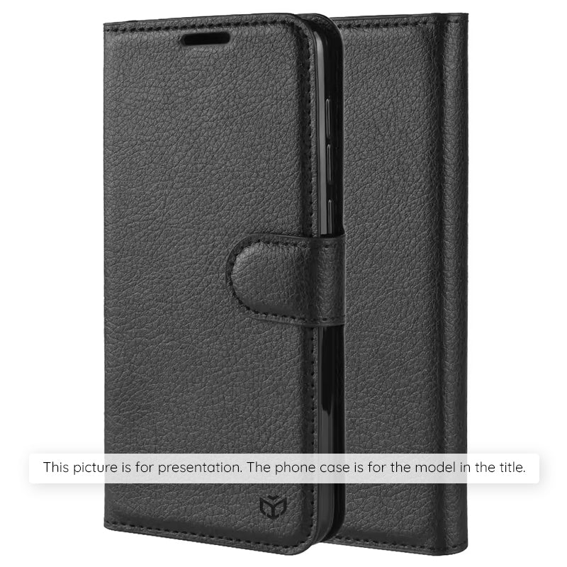 Techsuit Custodia per Xiaomi 15T Pro, Techsuit, Leather Folio, Nera
