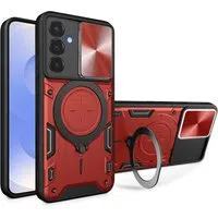 Custodia per Samsung Galaxy S25 S931, Techsuit, CamGuard Pro, Rossa — 3