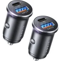 Caricabatterie Auto Lisen, 51W, 3A, 1 x USB-A - 1 x USB-C, Set 2 pezzi, Nero YL0223080037 — 3