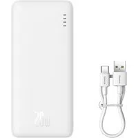 Batteria Esterna Baseus Airpow, 10000mAh, 20W, QC + PD, 1 x USB-A - 1 x USB-C, Bianca — 3
