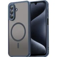 Custodia MagSafe per Samsung Galaxy A17 5G, Techsuit, HaloFrost II, Blu Navy — 3