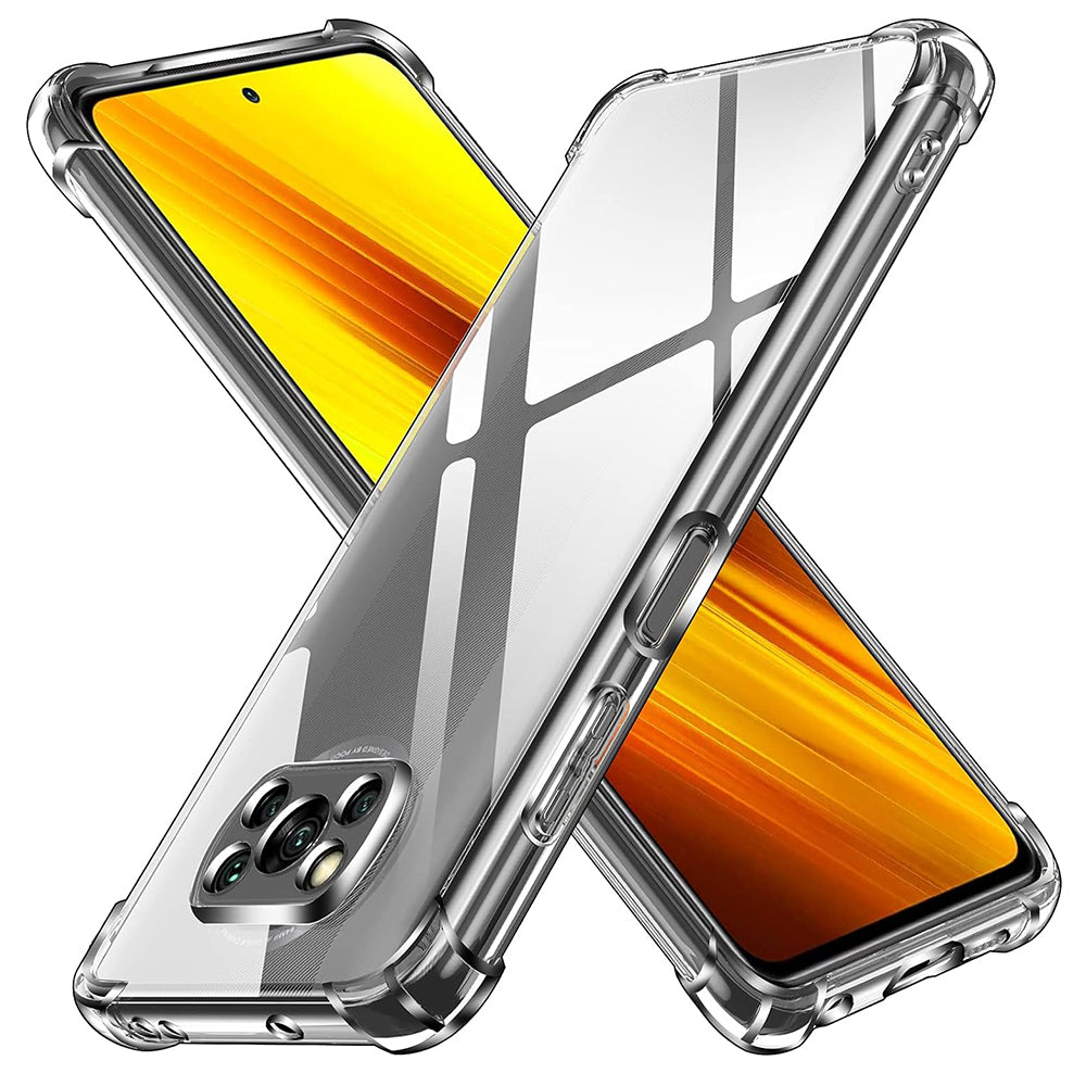 Custodia per Xiaomi Poco X3 Pro / X3 NFC / X3, Techsuit, Shockproof Clear, Trasparente