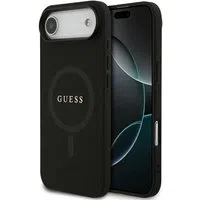 Custodia MagSafe per Apple iPhone 17 Air, Guess, Saffiano Classic Logo, Nera — 3