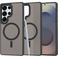 Custodia MagSafe per Samsung Galaxy S25 Ultra S938, Techsuit, HaloFrost, Nera — 3