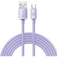 Cavo Dati e Ricarica USB-A - USB-C Baseus Crystal Shine Series, 100W, 2m, Viola CAJY000505 — 3
