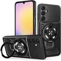 Custodia per Samsung Galaxy A25 A256, Techsuit, RuggedCam, Nera — 3