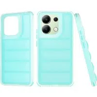 Custodia per Xiaomi Redmi Note 13 4G, Techsuit, Wave Shield, Turchese — 3