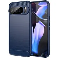 Custodia per Google Pixel 10 Pro XL, Techsuit, Carbonio, Blu — 3