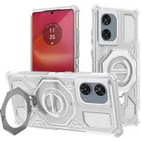 Custodia per Motorola Edge 50 Fusion, Techsuit, Carbon Shield Pro, Bianca — 3