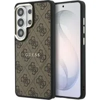 Custodia MagSafe per Samsung Galaxy S26 Ultra S948, Guess, 4G Embossed Ring, Marrone — 3