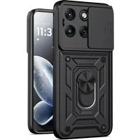 Custodia per Motorola Edge 70 Fusion, Techsuit, CamShield, Nera — 3