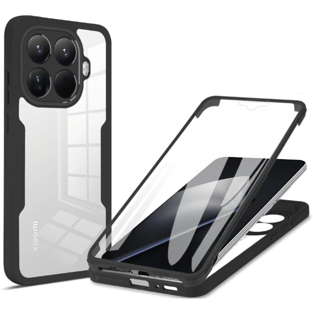 Techsuit Custodia per Xiaomi 15T Pro, Techsuit, ColorVerse 360, Nera