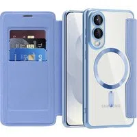 Custodia MagSafe per Samsung Galaxy S25 Edge S937, Techsuit, SmartMag Book, Blu — 3