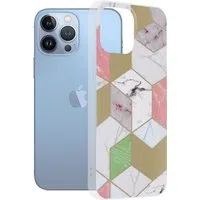 Custodia per Apple iPhone 13 Pro Max, Techsuit, Marble, Viola — 3