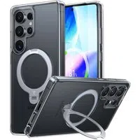Custodia MagSafe per Samsung Galaxy S25 Ultra S938, Torras, Ostand Spin, Trasparente — 3