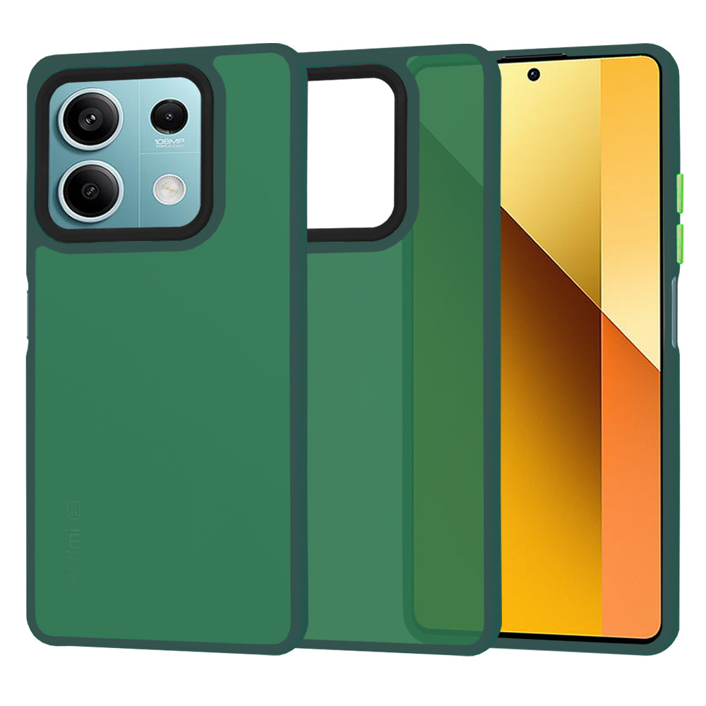 Custodia per Xiaomi Redmi Note 13 5G, Techsuit, HaloFrost, Verde