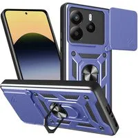 Custodia per Xiaomi Redmi Note 14 5G, Techsuit, CamShield, Blu — 3