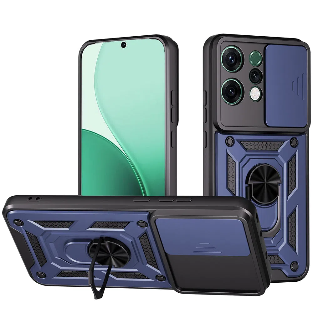 Custodia per Oppo Reno14, Techsuit, CamShield, Blu