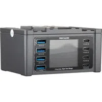 Caricabatterie Stazione Mechanic V-Power Max con Display, 115W, 3A, 4 x USB-A - 4 x USB-C, Nero — 3