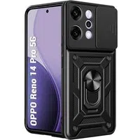 Custodia per Oppo Reno14 Pro, Techsuit, CamShield, Nera — 3