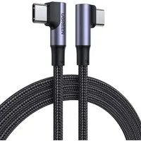 Cavo dati e ricarica USB-C - USB-C UGREEN US335 angolato, 100W, 1m, nero — 3