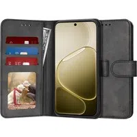 Custodia per Oppo A6 4G, Techsuit, Diary Book, Nera — 3