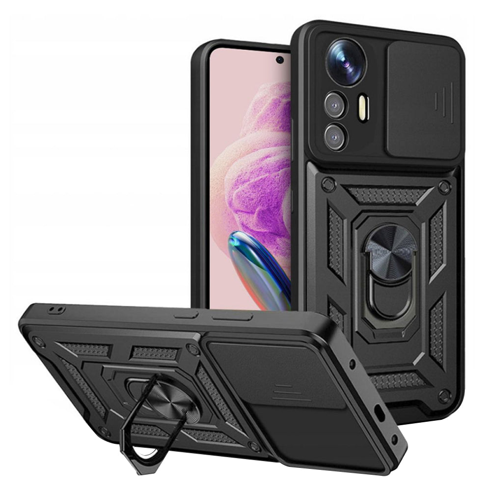 Custodia per Xiaomi Redmi Note 12S, Techsuit, CamShield, Nera