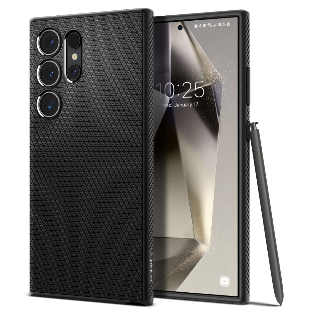 Spigen Custodia per Samsung Galaxy S24 Ultra S928, Spigen, Liquid Air, Nera ACS07287