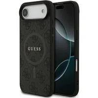 Custodia MagSafe per Apple iPhone 17 Air, Guess, 4G Ring Classic Logo, Nera — 3