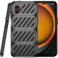 Custodia per Samsung Galaxy XCover7 Pro, Techsuit, CarbonFiber, Nera — 3