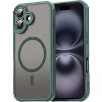 Custodia MagSafe per Apple iPhone 16 Plus, Techsuit, HaloFrost II, Verde — 3
