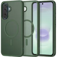 Custodia MagSafe per Samsung Galaxy A37 5G / A56 A566 / A36 A366, Tech-Protect, Magmat, Verde Opaco — 3