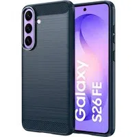 Custodia per Samsung Galaxy S26 FE / S25 FE, Techsuit, Carbonio, Blu — 3