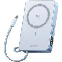 Batteria Esterna Wireless UGREEN MagFlow PB773 (65958B), 10000mAh, 25W, PD + FQI, 1 x QI - 2 x USB-C, Blu — 3