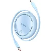 Cavo Dati e Ricarica USB-C - USB-C Baseus Free2Draw Mini Retrattile, 100W, 1m, Blu P10364500311-00 — 3