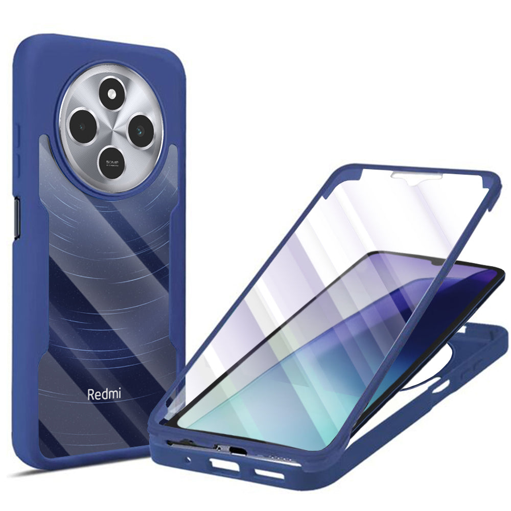 Techsuit Custodia per Xiaomi Poco C75 / Redmi 14C, Techsuit, ColorVerse 360, Blu