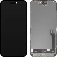 Display con Touchscreen MP compatibile con Apple iPhone 16, con Cornice, Versione Premium Soft OLED FHD Diagnostico, Nero — 3