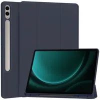 Custodia per Samsung Galaxy Tab S9 FE+, Techsuit, Flex Trifold, Blu Navy — 3