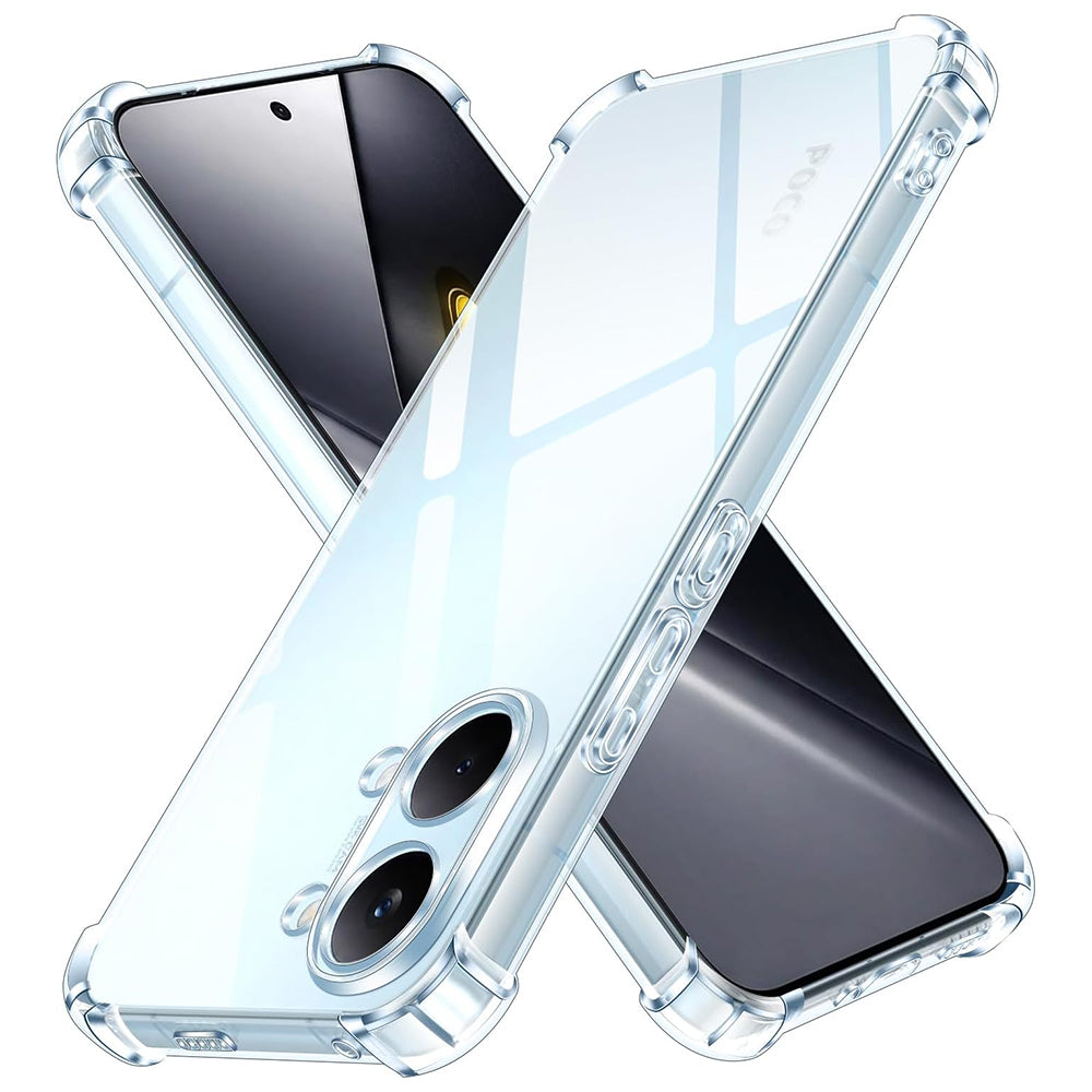 Custodia per Xiaomi Poco X8 Pro Max, Techsuit, Shockproof Clear, Trasparente