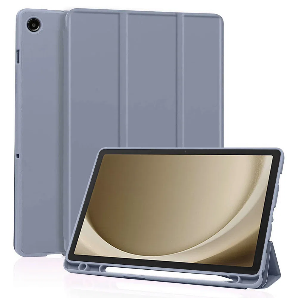 Custodia per Samsung Galaxy Tab A9+, Techsuit, Flex Trifold, Viola — 2