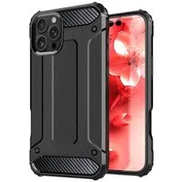 Custodia per Apple iPhone 16 Pro, Techsuit, Hybrid Armor, Nera — 3