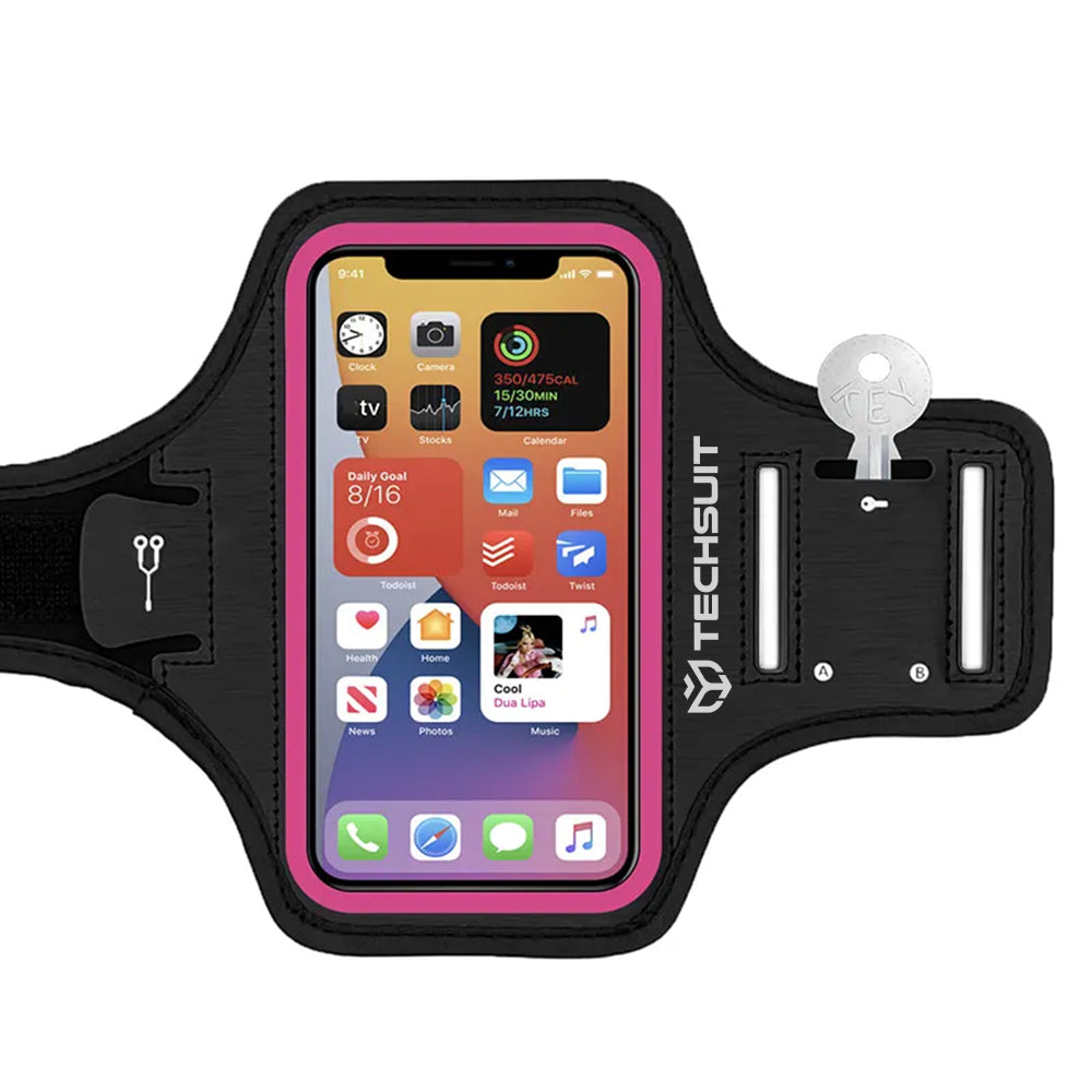 Custodia Universale per Telefono max. 6.8 pollici, Techsuit, Sports TH20, Rosa
