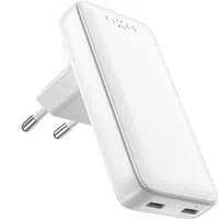 Caricabatterie da rete Fixed Travel, 45W, 3A, 2 x USB-C, Bianco — 3