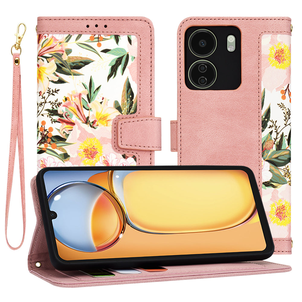 Techsuit Custodia per Xiaomi Poco C65 / Redmi 13C, Techsuit, FlipCraft, Rosa